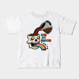 Fuel My Passion // Coffee lover Kids T-Shirt